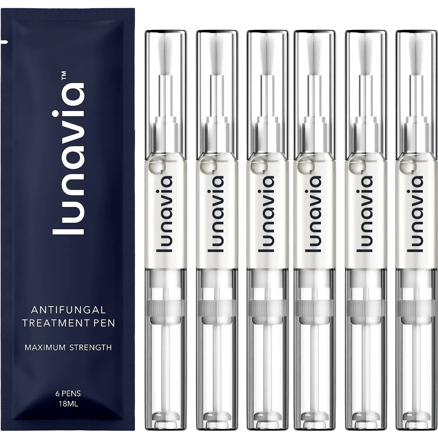 Lunavia Antifungal Pen – Cures Most Athlete’s Foot, Jock Itch, and Ringworm - 25% Undecylenic Acid with added Tea Tree, Jojoba, Clove Bud Oils & Aloe - 3-Pack Twist Pen (9ML Volume)
