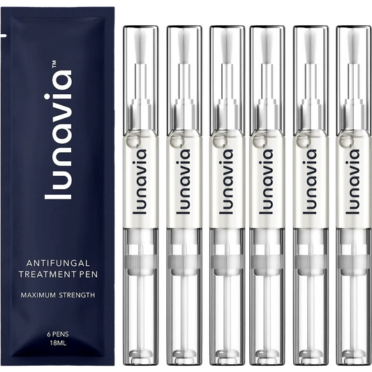 Lunavia Antifungal Pen – Cures Most Athlete’s Foot, Jock Itch, and Ringworm - 25% Undecylenic Acid with added Tea Tree, Jojoba, Clove Bud Oils & Aloe - 3-Pack Twist Pen (9ML Volume)